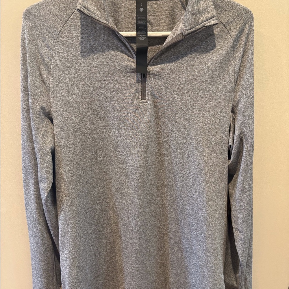 Lululemon Athletica Heather Gray Quarter-Zip Pullover
